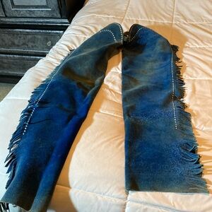 Used Blue Suede Chaps